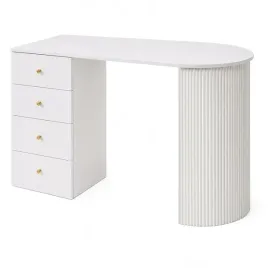 kosmetyczne-biurko-klara-ovo-4s-premium-ryflowana-polokragla-noga-bialy-mat