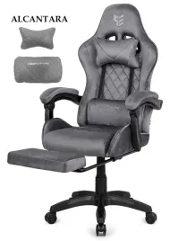 fotel-obrotowy-gamingowy-xl-poker-pro-grey-alcantara