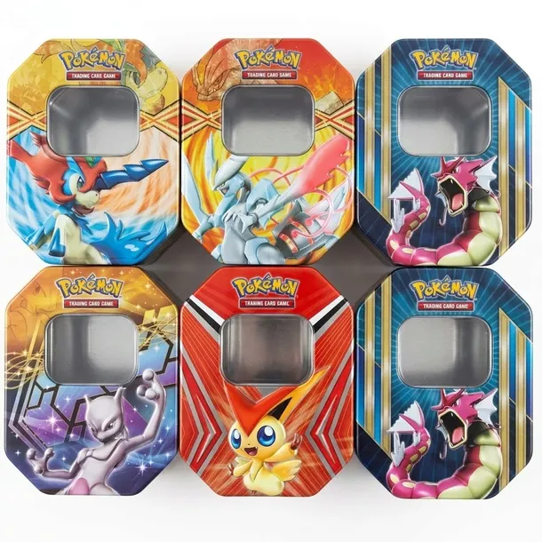 Metalowe Pudełko Pokémon Metalowa Puszka Losowy Wzór Na Karty Prezent Urodziny Dziecko Metal Box