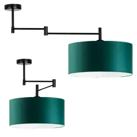 lampa-wiszaca-regulowana-sufitowa-zyrandol-led-e27-przegubowa-abazur-zielen