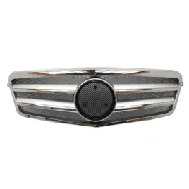 mercedes-e-klasa-w212-2009-2013-atrapa-grill-chrom-srebrna-bez-emblematu