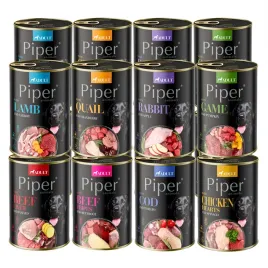 dolina-noteci-piper-premium-mokra-karma-dla-psa-puszki-mix-smakow-16x400g