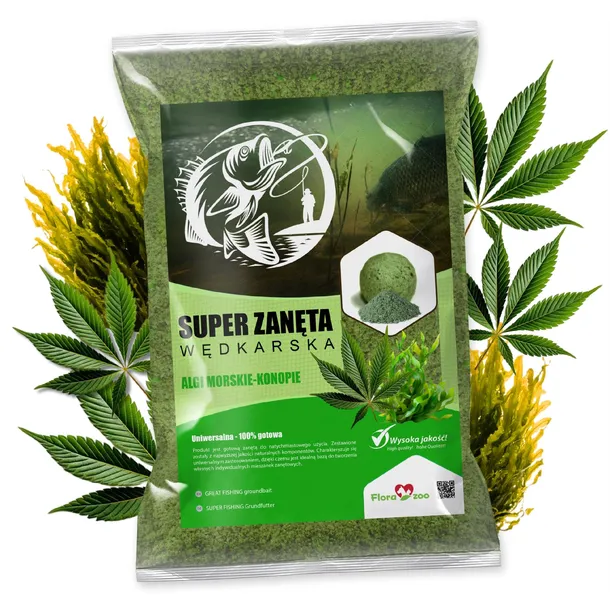 Zanęta Wędkarska 1KG KONOPIE ALGI method feeder na ryby KARPIA uniwersalna