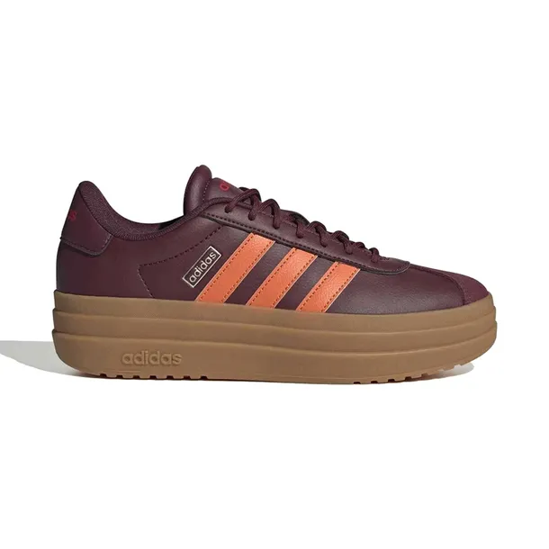 Buty sportowe adidas VL Court Bold modne damskie sneakersy bordowe r. 38