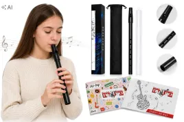 flecik-polski-d-flazolet-metalowy-z-etui-czarny-szkolny-zestaw-zeszyt