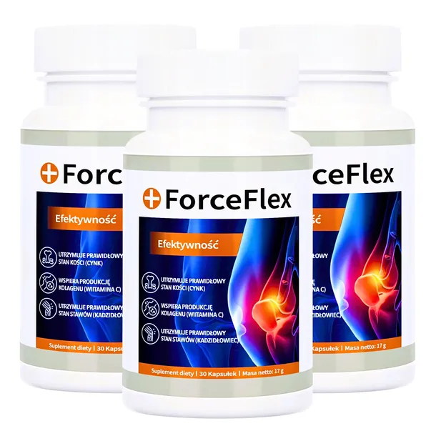 2x ForceFlex – suplement diety wspierający stawy i kości 30 kapsułek