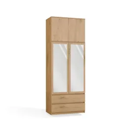 szafa-malwa-ss-90-z-lustrem-z-nadstawka-dab-artisan-2-drzwi-2-szuflady