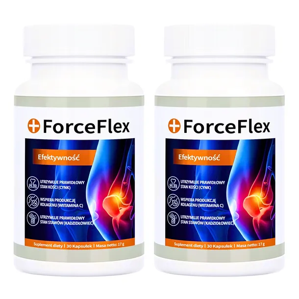 2x ForceFlex – suplement diety wspierający stawy i kości 30 kapsułek