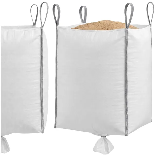 Big Bag worek z lejem 1000 kg mocny na gruz 160x90x90 cm kontener z uchwyta