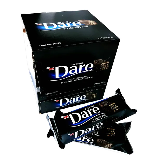 Dare Baton Wafelek Wafelki w Ciemnej Czekoladzie Eti 44g x 24szt