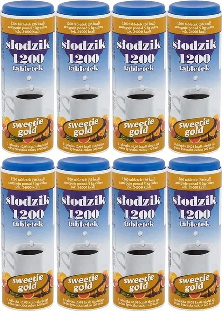 Słodzik Stołowy w Tabletkach Sweetie Gold 1200 Tabletek x 8szt