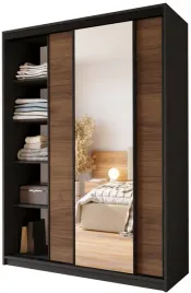 szafa-przesuwna-z-polkami-z-lustrem-do-sypialni-150-cm-orzech-largo