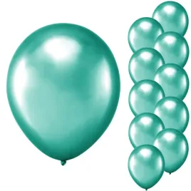 balony-lateksowe-zielone-chromowane-na-urodziny-zestaw-27cm-10szt