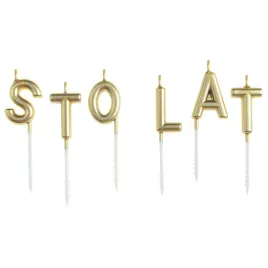 swieczki-na-tort-urodzinowe-napis-sto-lat-zlote