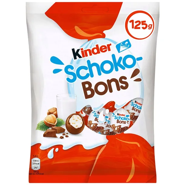 Kinder Schoko Bons Cukierki Czekoladowe z Orzechami Ferrero 125g