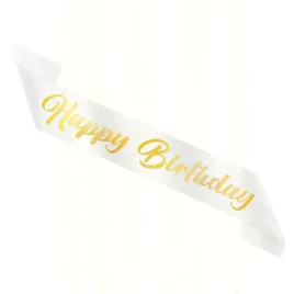 szarfa-urodzinowa-happy-birthday-bialo-zlota