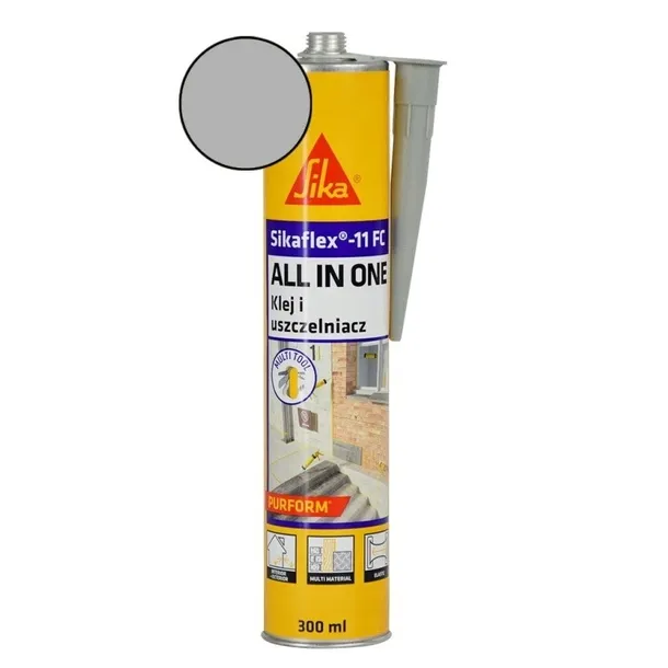 KLEJ USZCZELNIACZ SIKA SIKAFLEX 11FC PURFORM 300ML SZARY BETON