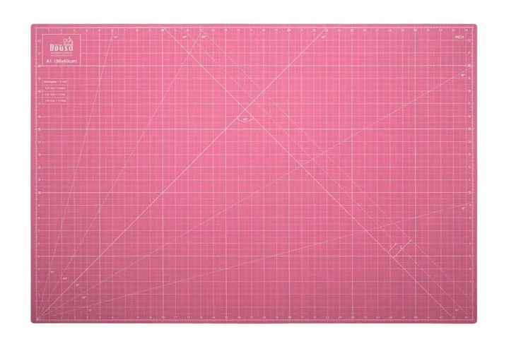 Mata do cięcia podkładowa samoregenerująca 90x60 cm dwustronna różowa A1