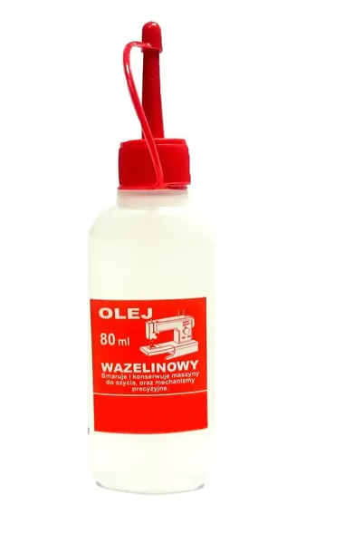 Olej wazelinowy do maszyn do szycia oliwiarka 80ml olej bezbarwny