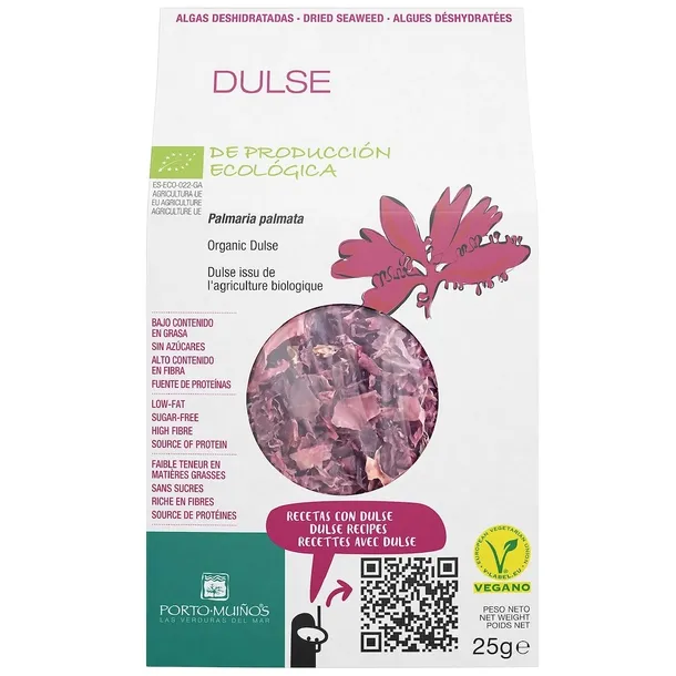 ALGI MORSKIE SUSZONE - DULSE BIO 25 g - PORTO MUINOS