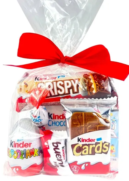 Zestaw Paczka Słodyczy Kinder Prezent dla Dzieci Słodycze na Dzień Dziecka