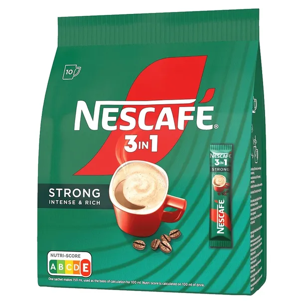 Kawa Rozpuszczalna w Saszetkach Nescafe 3w1 Strong 16g x 10szt 160g