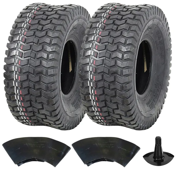 2x 15x6.00-6 NOWE OPONY 15x6-6 KOSIARKA TRAKTOREK TRAWNIK OGRÓD + 2x DĘTKA