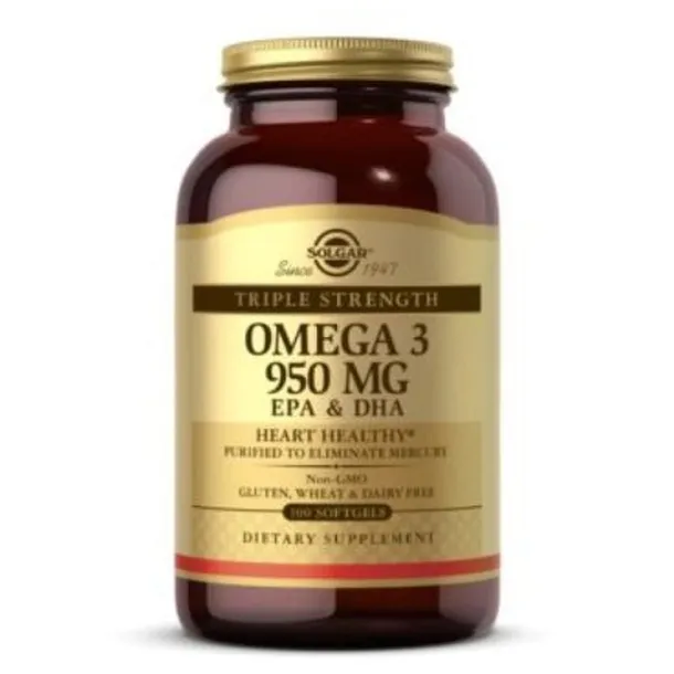 SOLGAR Triple Omega 3 - 950mg 100 kaps