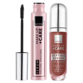 avon-zestaw-tusz-serum-blackest-black-blyszczyk-z-peptydami-nourish-nude
