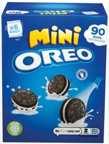 Mini Oreo Ciastka Ciasteczka z Nadzieniem Kruche Markizy 6 paczek 19g 114g