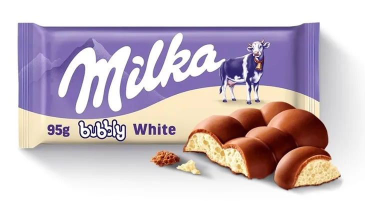 Milka Bubbly White Czekolada Mleczna Bąbelki 90g