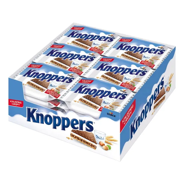 Knoppers Baton Wafle z kremem orzechowym 25g x 24 szt