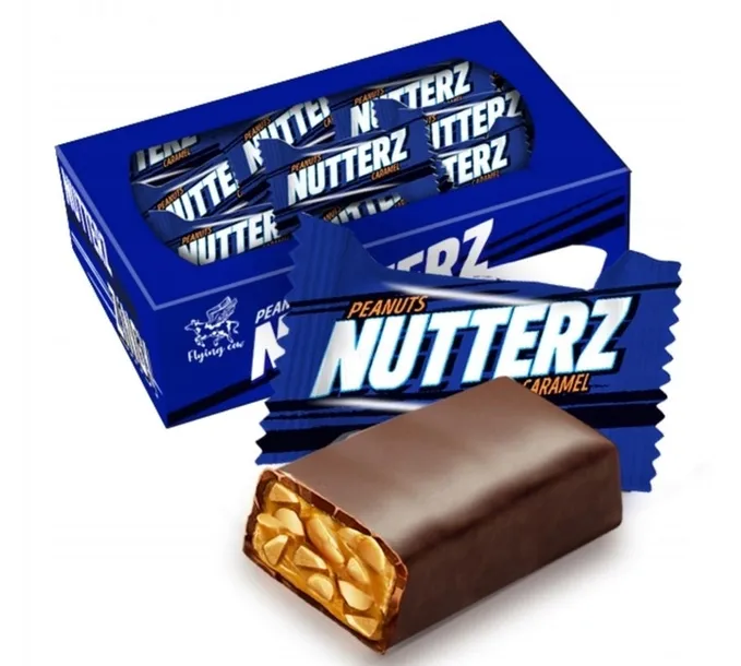 NUTTERZ Cukierki o smaku toffi z orzeszkami ziemnymi AIM FOODS 1 kg