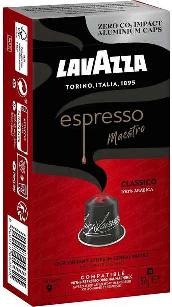 Kapsułki do Nespresso Lavazza Espresso Maestro Classico Kawa 10 szt