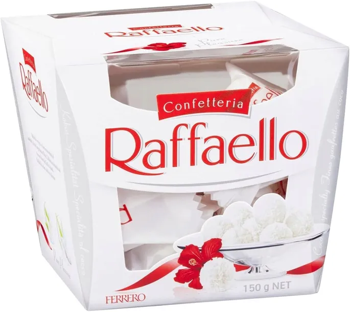 Raffaello Praliny Kokosowe z Migdałem Bombonierka 150g Data: 19/10/2026