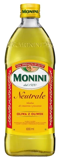 Monini Anfora Oliwa z Oliwek Idealna do Smażenia 1000ml 1L z Włoch