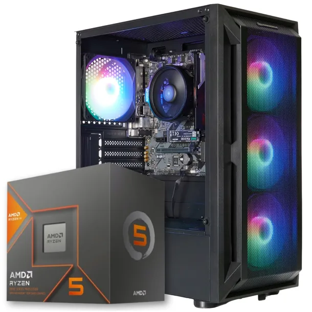 Komputer Gamingowy BSG Venom Ryzen 5 8600G Radeon 760M 16GB 512GB SSD WIN11