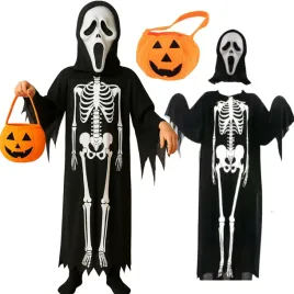 stroj-kosciotrup-halloween-szkieletor-przebranie-maska-krzyk-koszyk-dynia