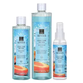 avon-senses-long-time-no-sea-zestaw-kosmetykow-zel-250ml-zel-500ml-mgielka-100ml