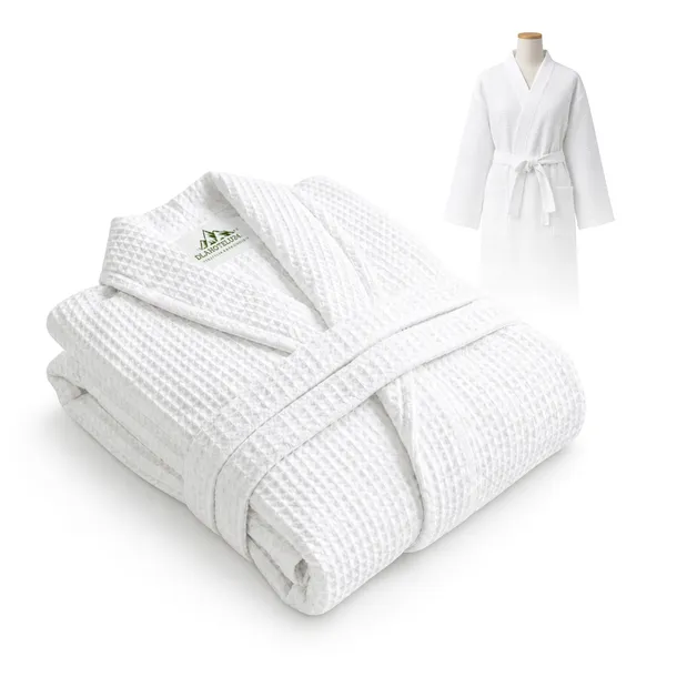 Szlafrok Hotelowy SPA Biały Wafel/Gofrowany XXL Kimono HORECA OEKO-TEX 100