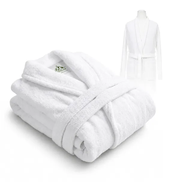 Szlafrok Hotelowy SPA Biały Frotte Kołnierz 100 % Bawełna 400g/m2 XL HORECA