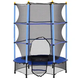 trampolina-ogrodowa-homcom-o140cm-siatka-zabezpieczajaca-niebieska