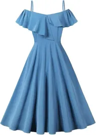 sukienka-damska-elegancka-rozkloszowana-hiszpanka-midi-na-wesele-niebieska