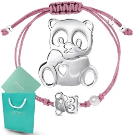 bransoletka-dla-dziewczynki-panda-srebrna-925-bransoletki-dla-dziewczynek