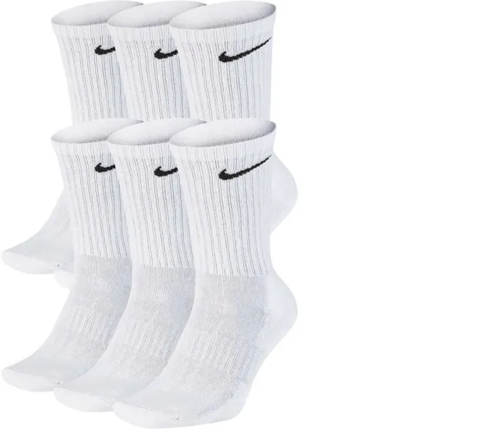 Nike Skarpetki 6-pack Dri-FIT białe rozmiar 42-46 L długie
