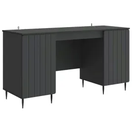 biurko-z-polka-czarny-1425-x-50-x-75-cm-drewno-inzynieryjne