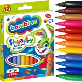 pisaki-12-kolorow-bambino-majewski-mazaki-flamastry