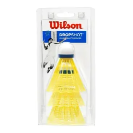 wilson-dropshot-lotki-do-badmintona-zolte-nylonowe-zestaw-3-szt-wytrzymale