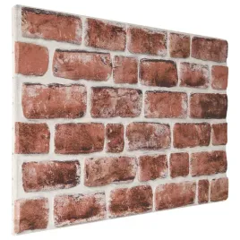 panele-scienne-10-szt-ciemnobrazowy-i-bialy-100-x-50-cm