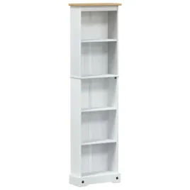 polka-na-ksiazki-46-x-20-x-170-cm-lite-drewno-sosnowe-bialy